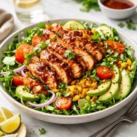 Warm Bbq Chicken and Vegetable Salad