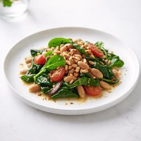 Warm Bean and Spinach Salad