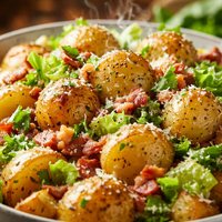Warm Caesar Potato Salad