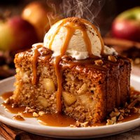 Warm Caramel Apple Cake