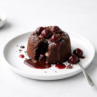 Warm Chocolate Cherry Pudding