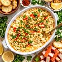 Warm Chunky Faux Crab Spread Dip