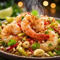 Warm Lemongrass Shrimp