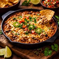 Warm Mexican Chili Cheese Dip