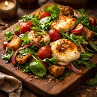 Warm Mozzarella Salad