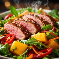Warm Oriental Duck and Mango Salad