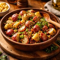 Warm Red Potato and Corn Salad