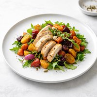 Warm Roasted Root Vegetable and Chicken Salad Rsc