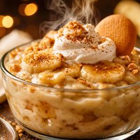 Warm Spiced Banana Pudding