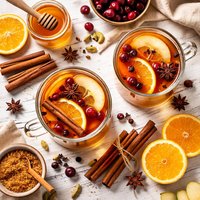 Warmed and Spiced Apple Cider