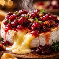 Warmed Cranberry Brie