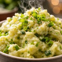 Wasabi and Green Onion Mashed Potatoes
