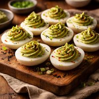 Wasabi Devilled Eggs