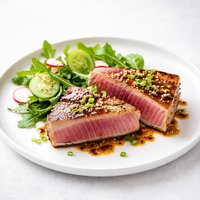 Wasabi Ginger Glazed Tuna Steaks South Beach Diet Friendly Low