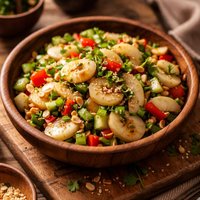 Water Chestnut Salad with Asian Dressing