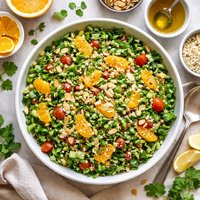 Watercress Tabbouleh with Oranges and Almonds Fast