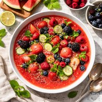 Watermelon and Berry Soup