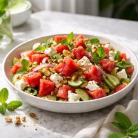 Watermelon and Feta Summer Salad