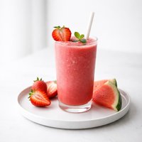 Watermelon and Strawberry Smoothie