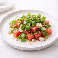 Watermelon and Watercress Salad