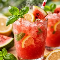 Watermelon Basil Lemonade