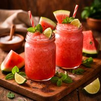 Watermelon Rum Slushes