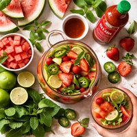Watermelon Sangria with Sriracha