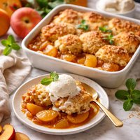 Way Easy Peach Cobbler