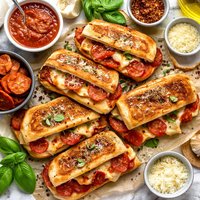 Weeknight Pepperoni Pizza Sammies