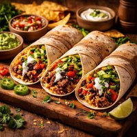Weeknight Tex Mex Burritos or Tacos or Taco Burgers