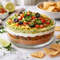 Weight Watchers 2pt Layered Mexican Bean Dip Vegetarian