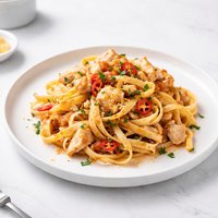 Weight Watchers Fiery Crab Fettuccine