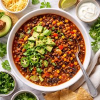 Weight Watchers Lentil and Black Bean Chili 6 Points