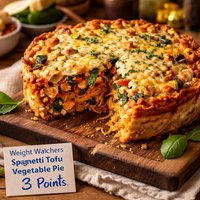 Weight Watchers Spaghetti Tofu Vegetable Pie 3 Points