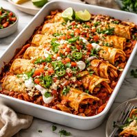 Wet Fajita Enchilidas