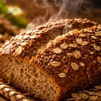 Wheat and a Bit of Oat Bread