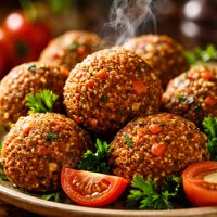 Wheat Balls with Tomatoes Vegan Meatballs Aka Kibbeh Heelah