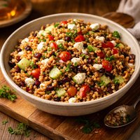 Wheat Berry Salad with Goat Cheese