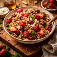 Wheat Berry Salad with Red Fruit