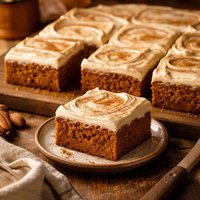 Wheat Free Pumpkin Sheet Cake with Molasses Frosting