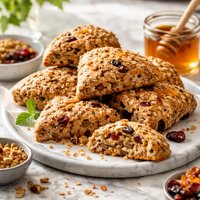 Wheat Germ Scones with Dried Fruits and Nuts
