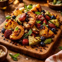 Whine Jerk Grilled Fruit Salad