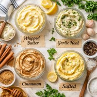 Whipped Butter Homemade Garlic Herb Cinnamon Salted