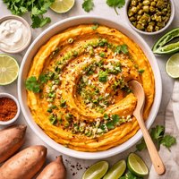 Whipped Green Chile Sweet Potatoes