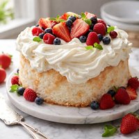 Whipped Jell O Icing for Angel Food Cakes