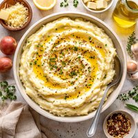 Whipped Potatoes with Parmesan Asiago Cheese