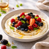 Whipped Ricotta with Honey and Mixed Berries