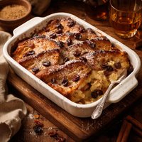 Whiskey Bread and Butter Pudding