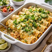 White Bean Chicken Enchiladas