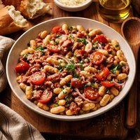 White Bean Pancetta Salad